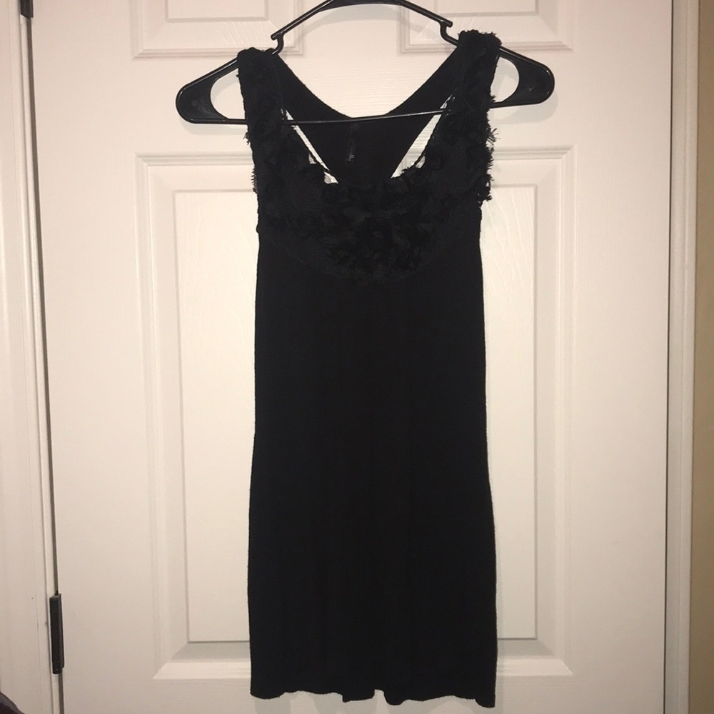 Black tank top